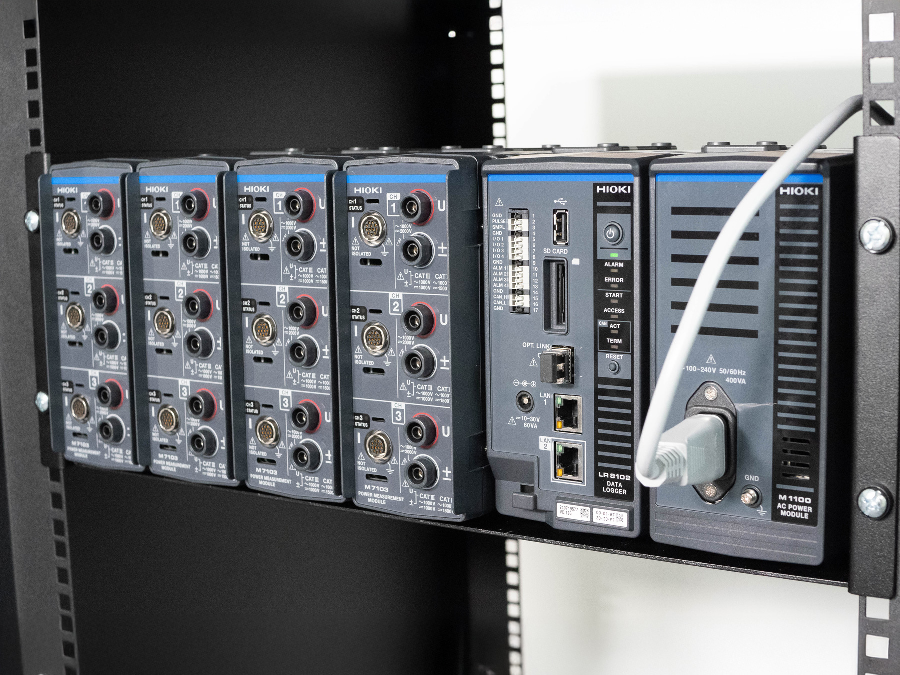 HIOKI LR8102 modular multi-channel data logger for system integration