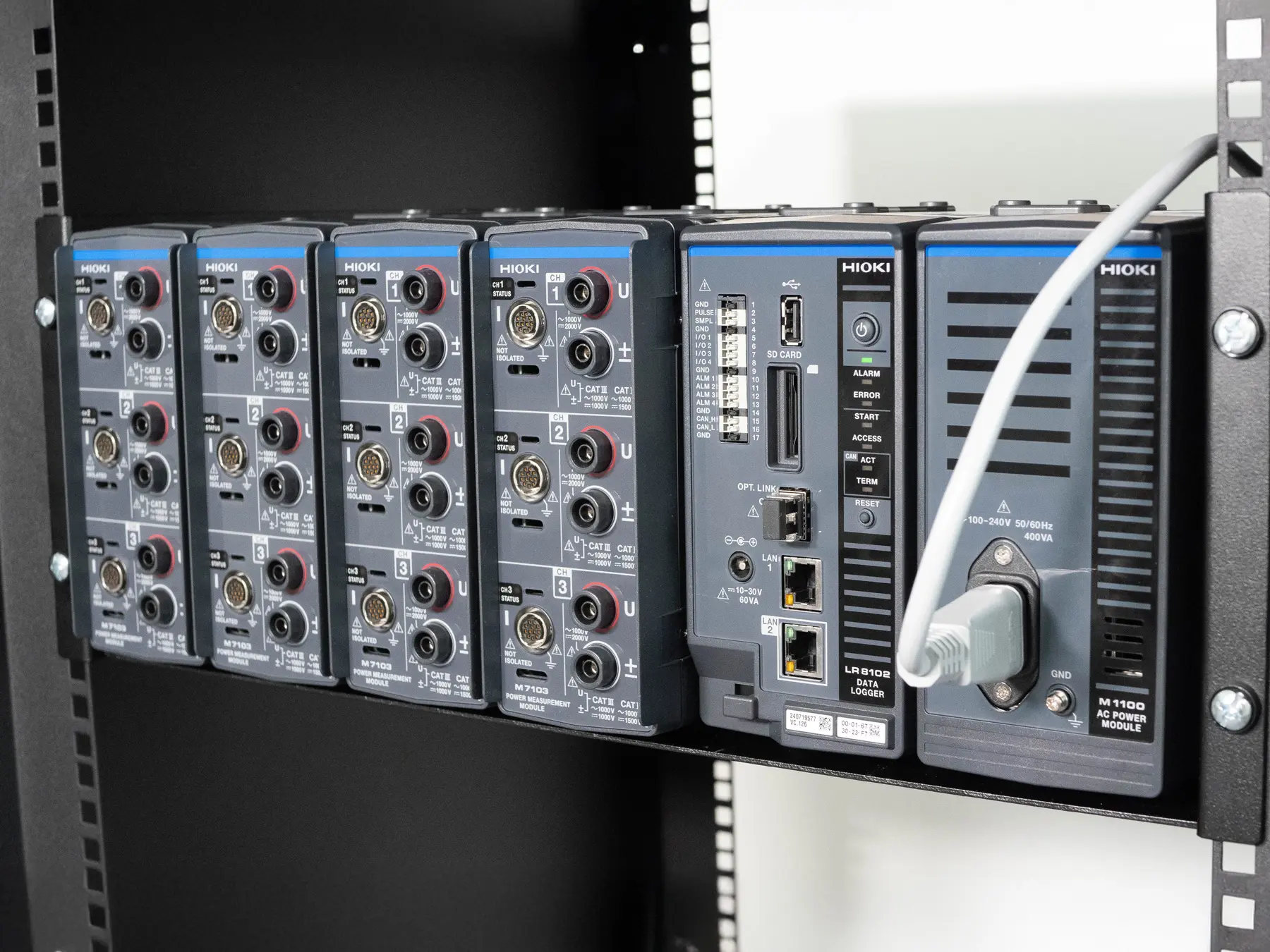 HIOKI LR8102 modular multi-channel data logger for system integration