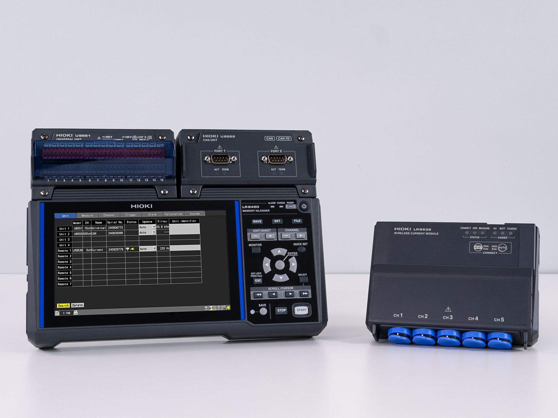 U8551 - 15-ch logger module for voltage, temperature and resistance, 10 ms