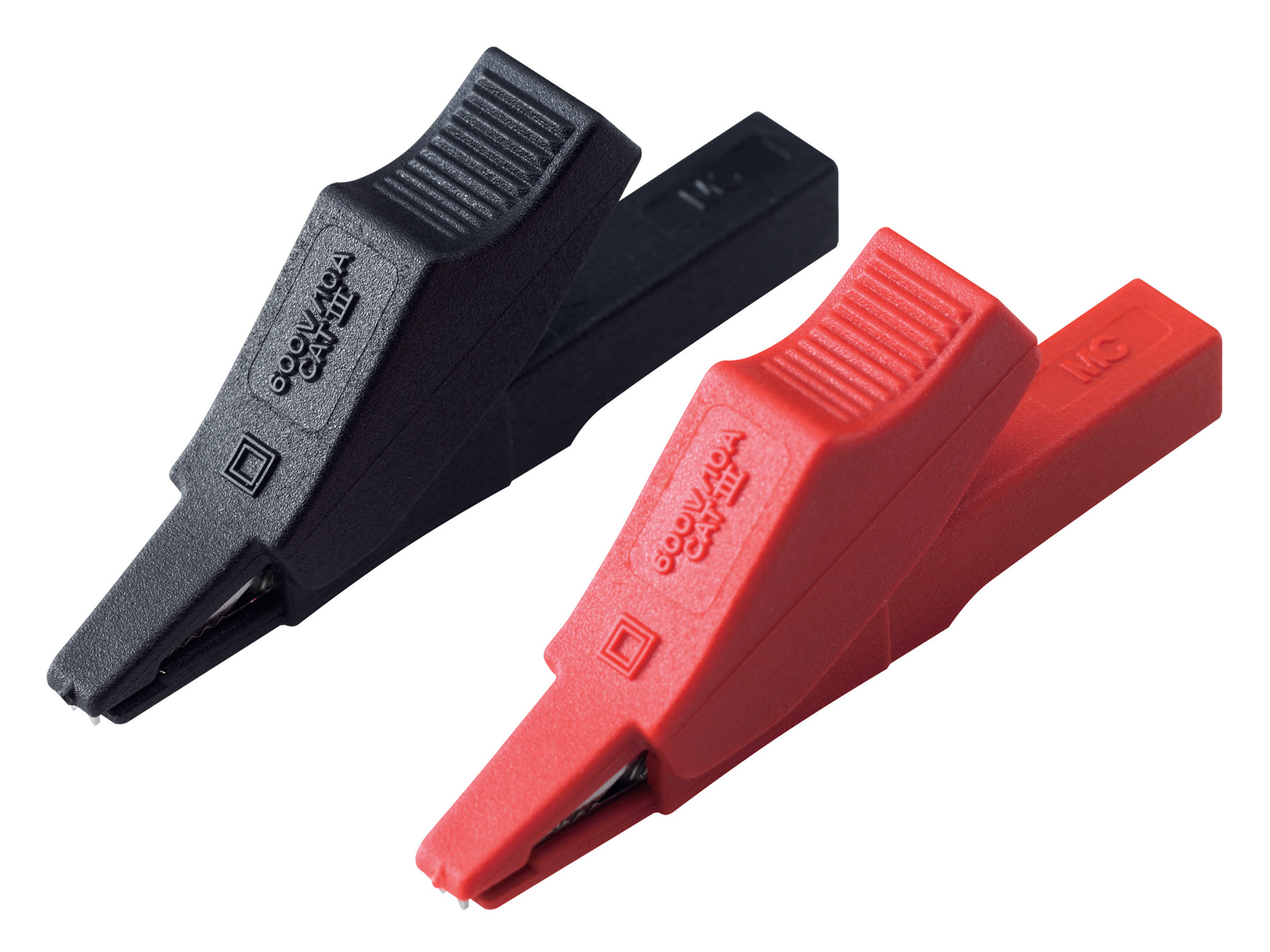 L9790-01 - Crocodile clips red/black