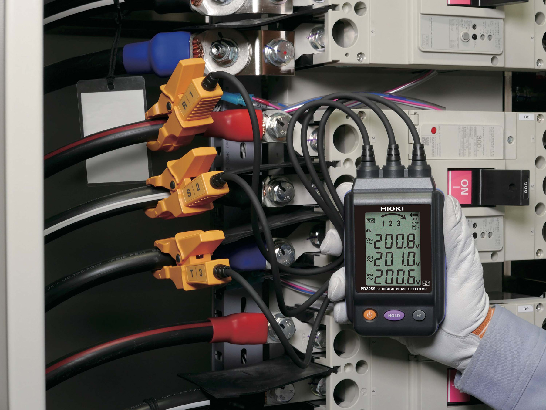 HIOKI PD3259-90 non-contact phase detector true voltage cat iv 600v