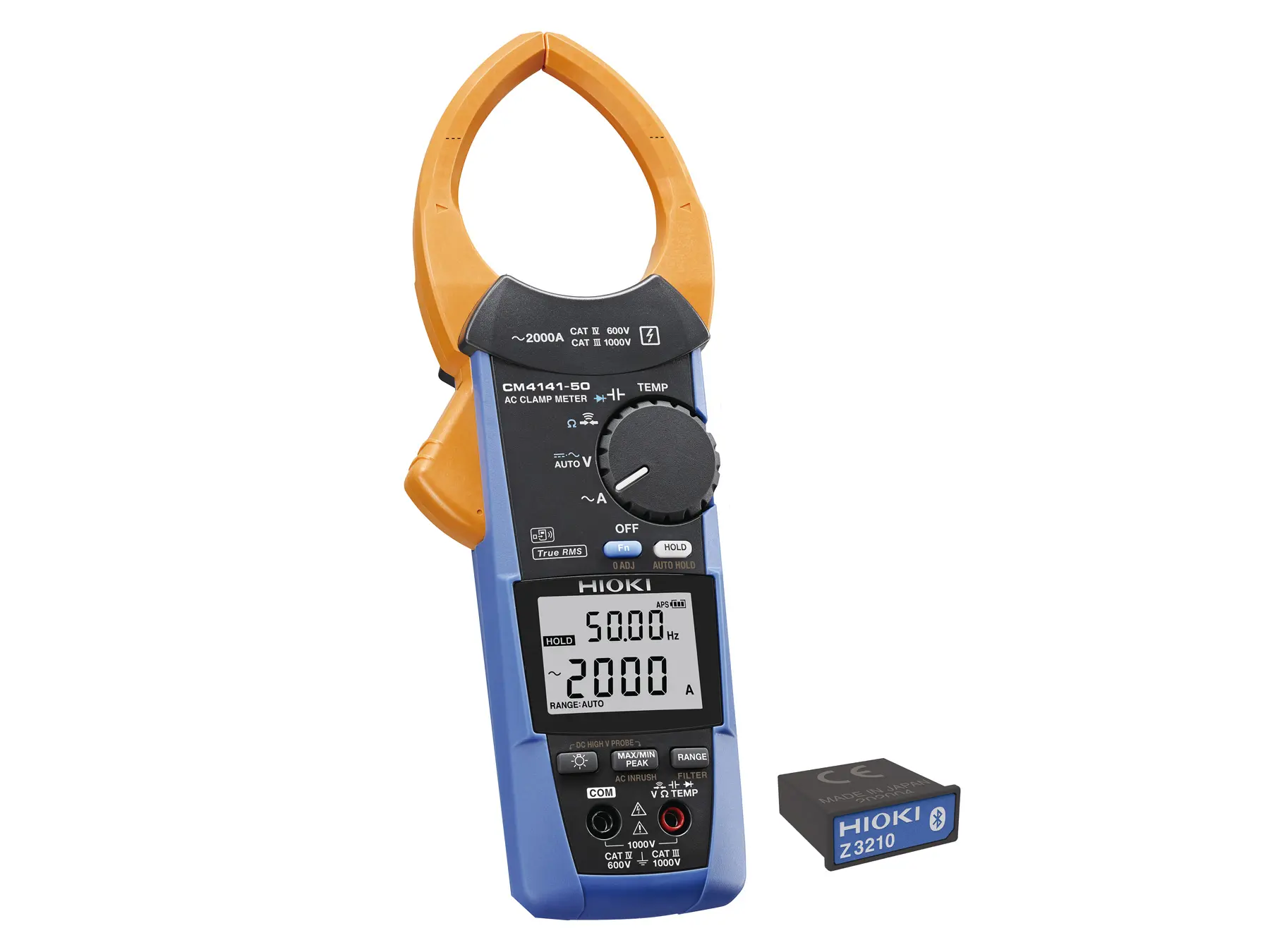 HIOKI CM4141-90 true rms clamp multimeter 2000a ac z3210 bluetooth