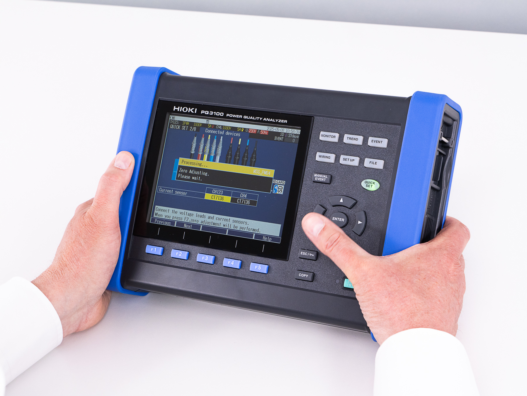 PQ3100-94 - Power quality measuring device with 4 flexible current transformers