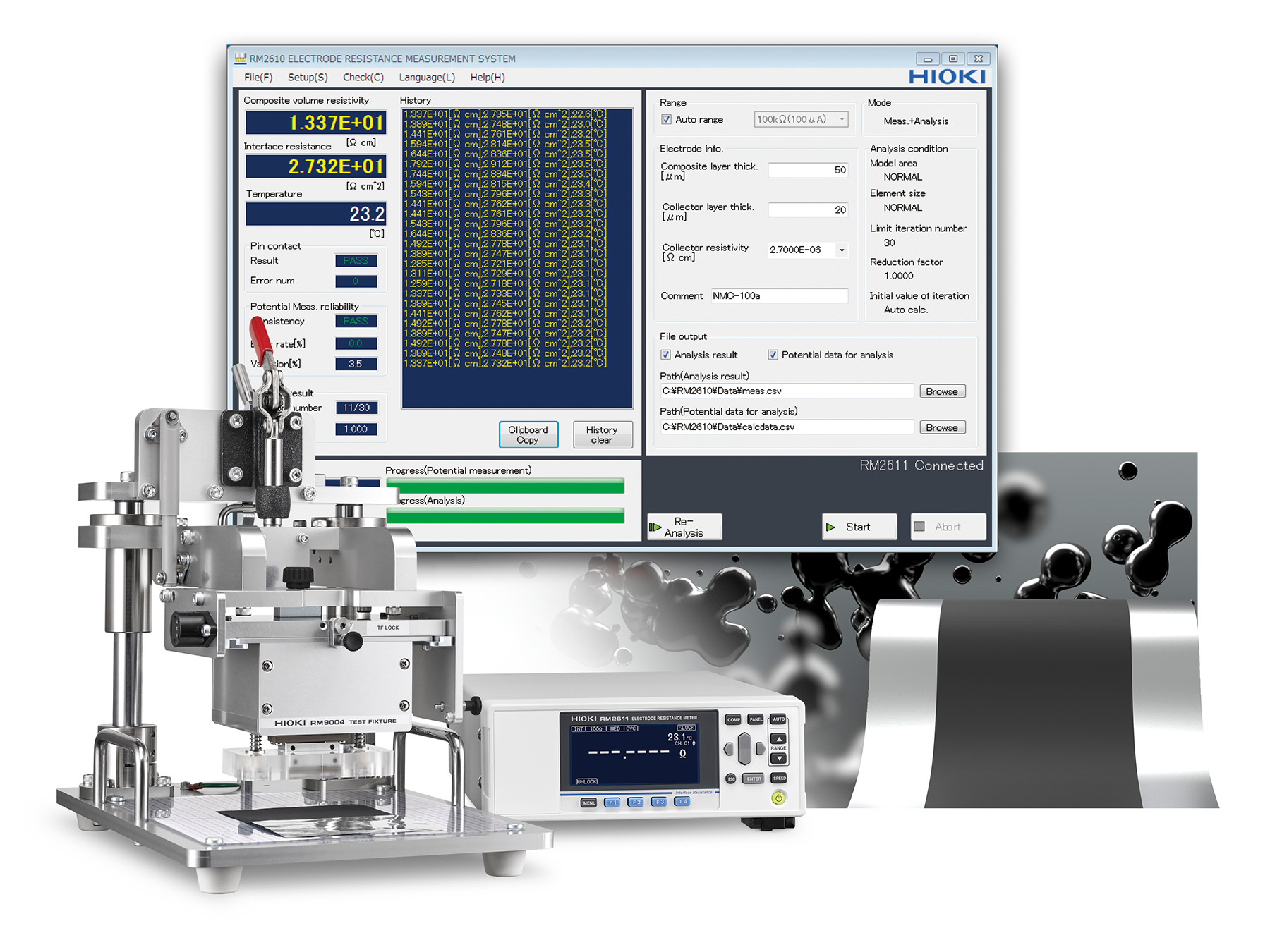 RM2610 - Measurement System for LIB battery electrode sheets