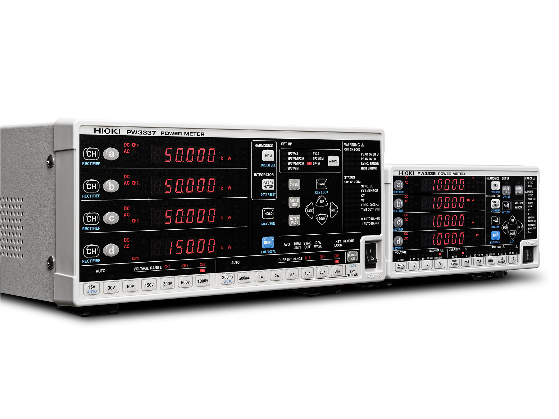 PW3337 - 3-channel AC/DC power meter up to 65 A and 1000 V