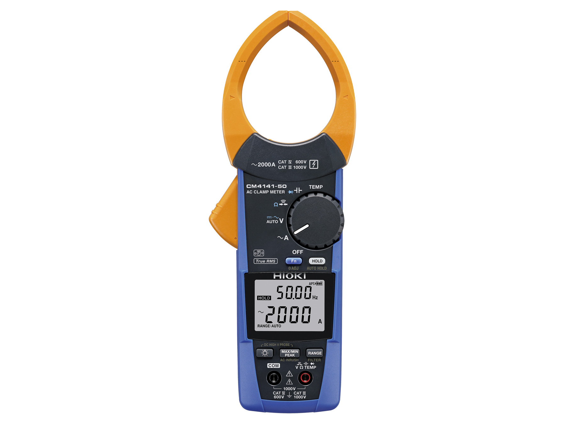 HIOKI CM4141-50 true rms clamp multimeter 2000a ac high sensitivity
