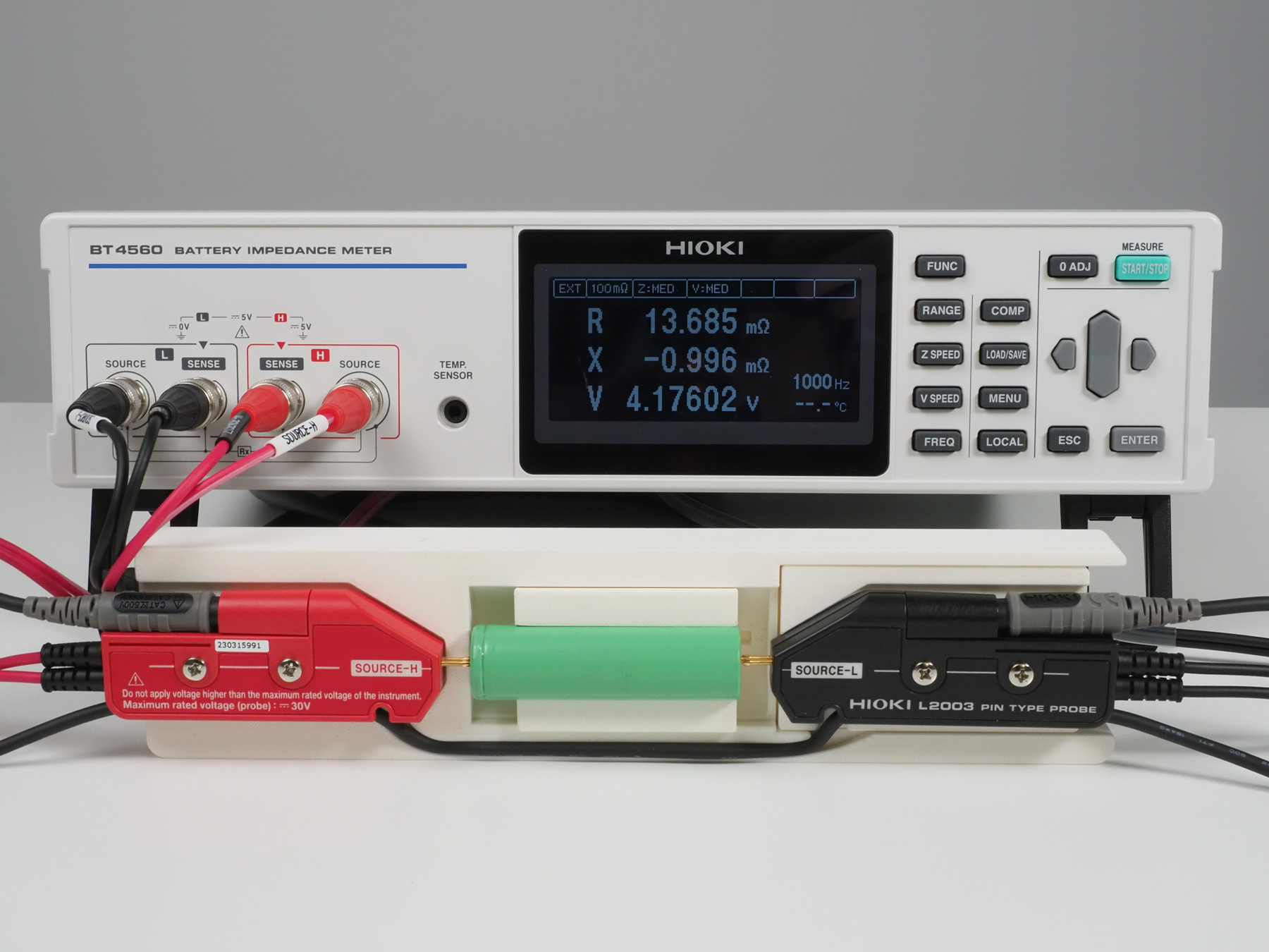 BT4560-50 battery impedance meter for li-Ion batteries low frequency AC IR method with L2003