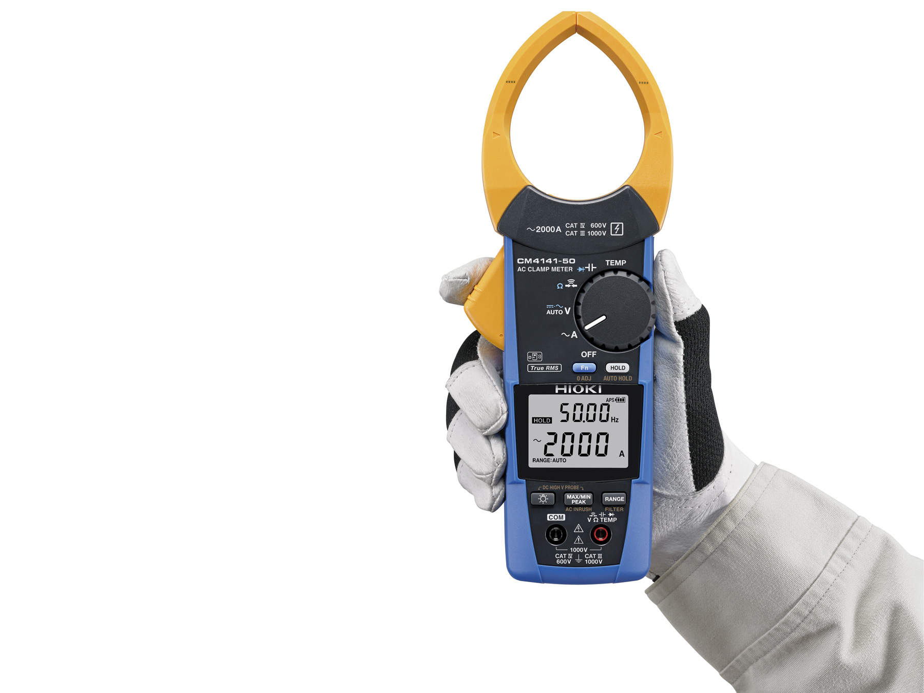 HIOKI CM4141-90 true rms clamp multimeter 2000a ac compact design