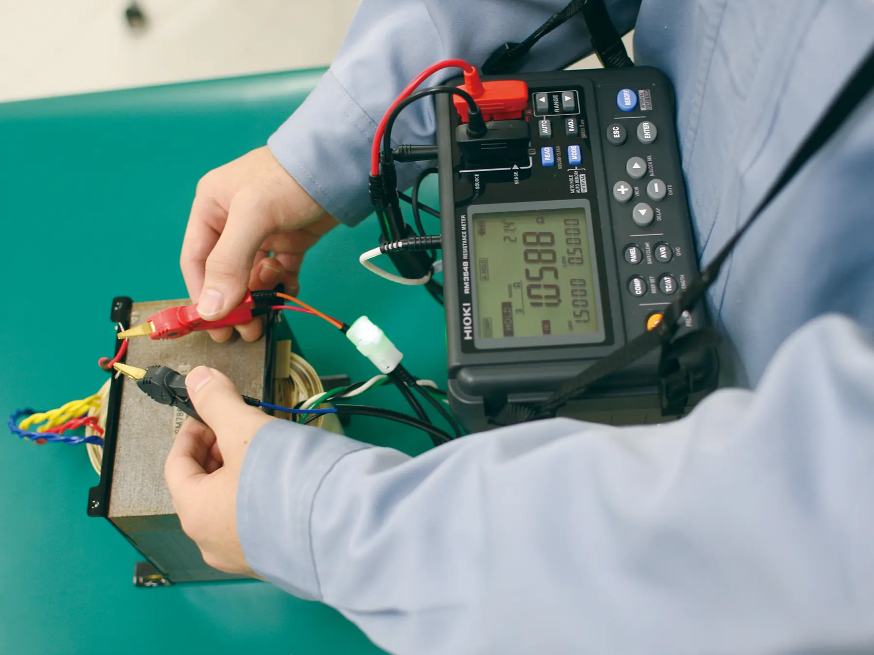 HIOKI RM3548 portable resistance meter 1micro ohm to 400mega ohm