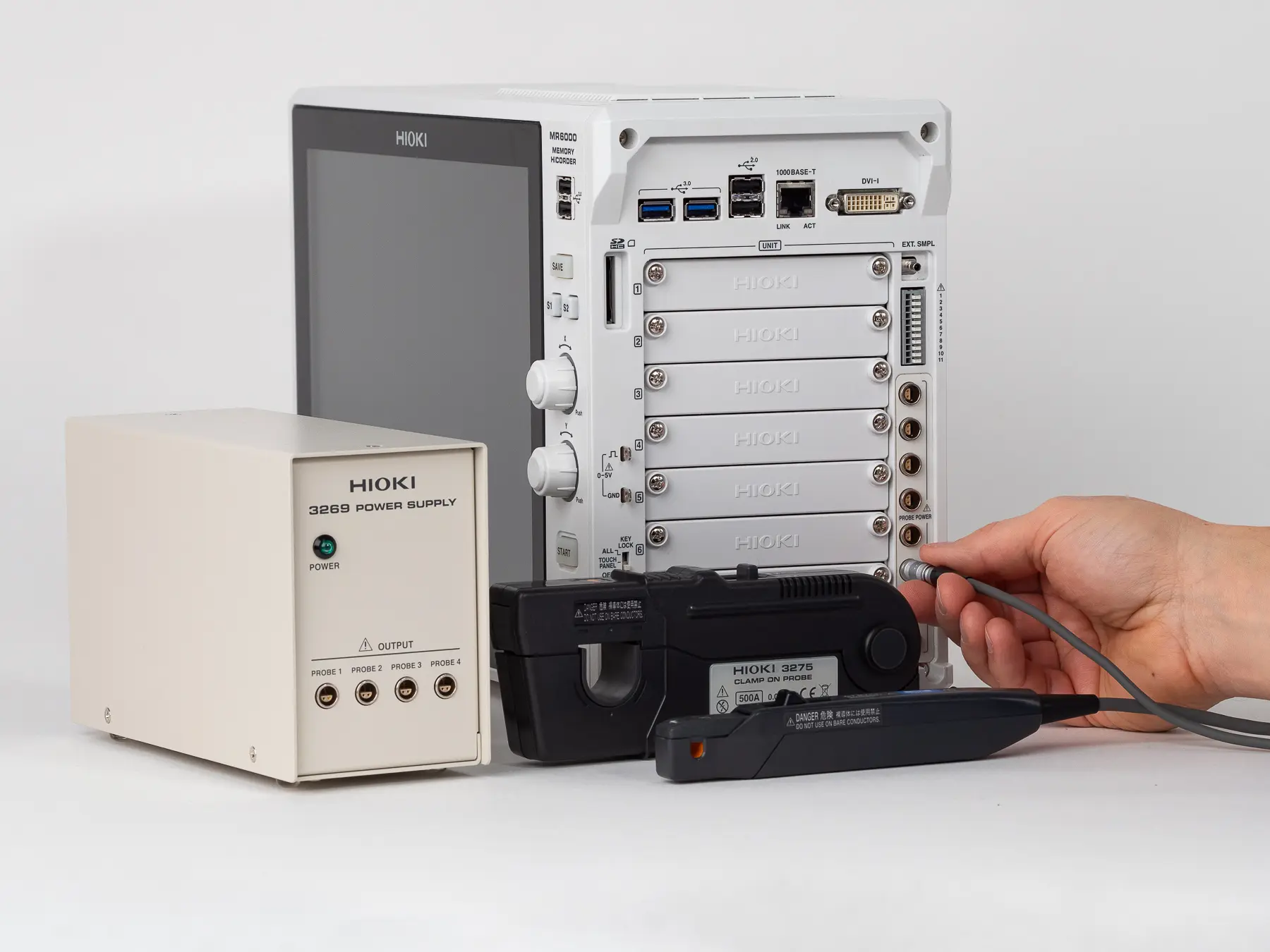 MR6000 - 32-channel modular memory recorder, 200 MS/s, 1000V, touchscreen