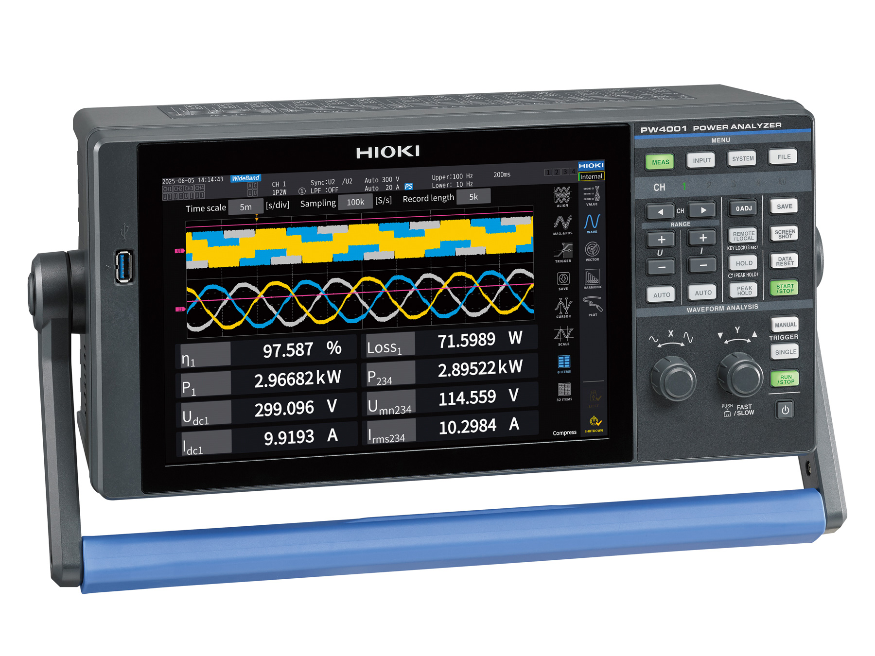 HIOKI PW4001 4-channel power analyzer precision measurement