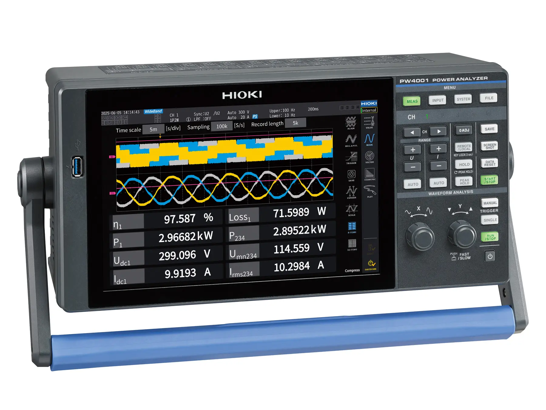 HIOKI PW4001 4-channel power analyzer precision measurement