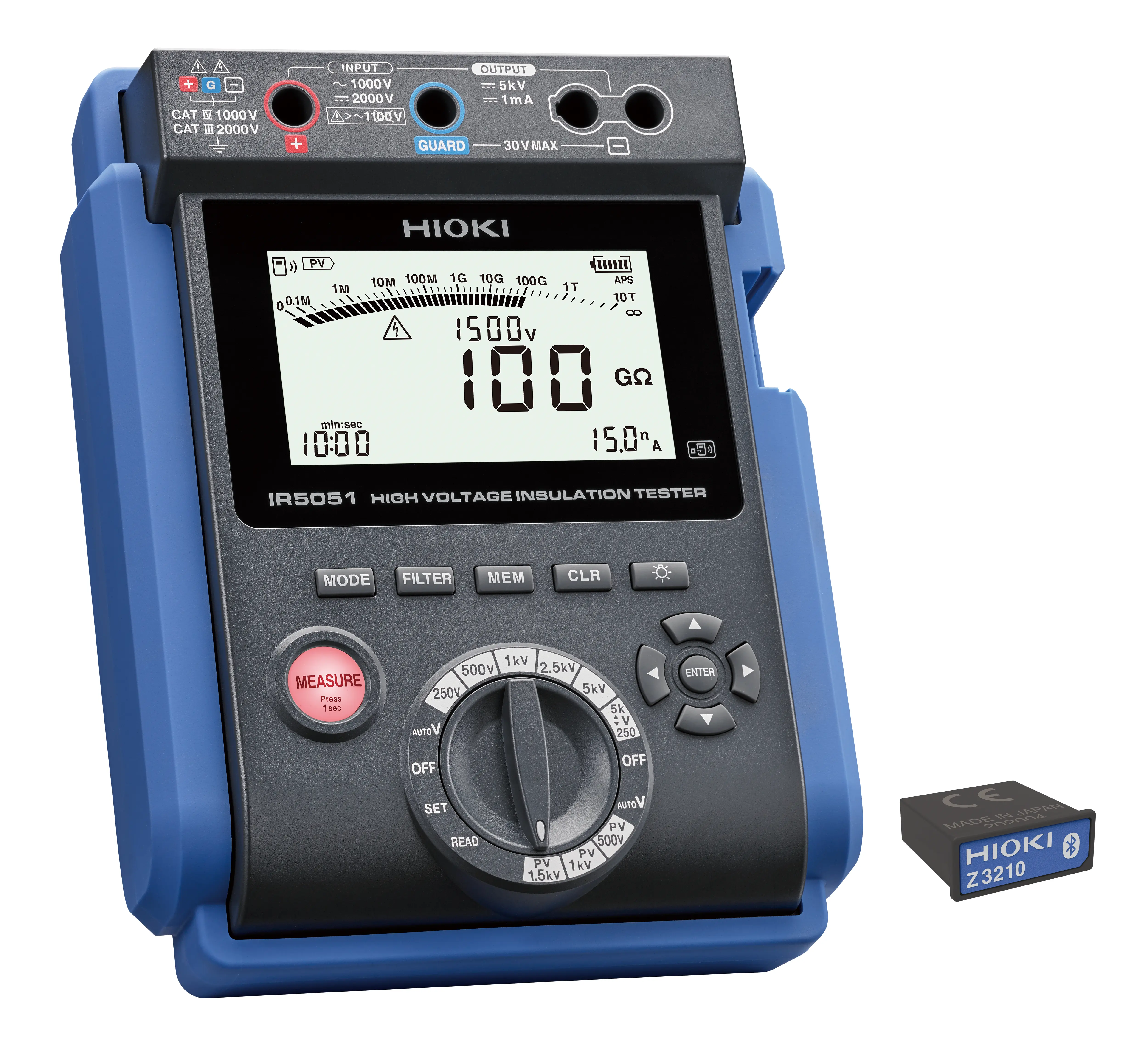 IR5051-90 - Portable high voltage PV insulation tester with Z3210