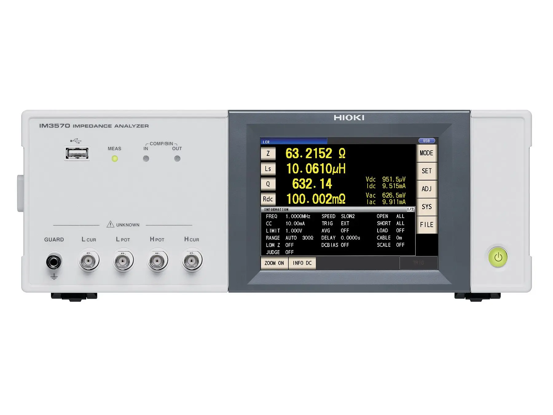 IM3570-9000 - Impedance Analyzer, 4 Hz to 5 MHz, Equivalent Circuit Analysis included