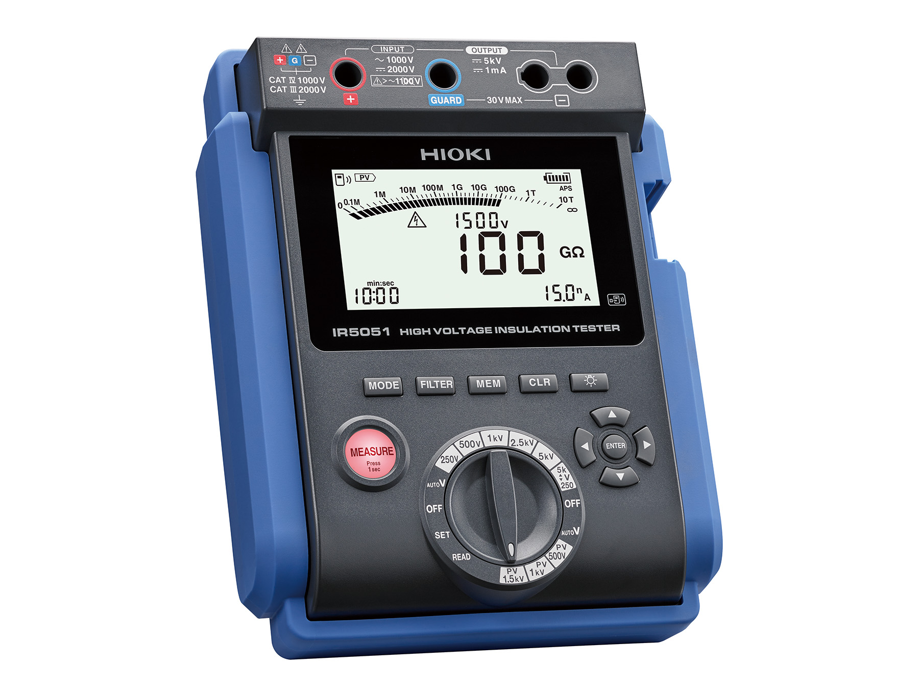 IR5051 - Portable high voltage insulation tester with PV function