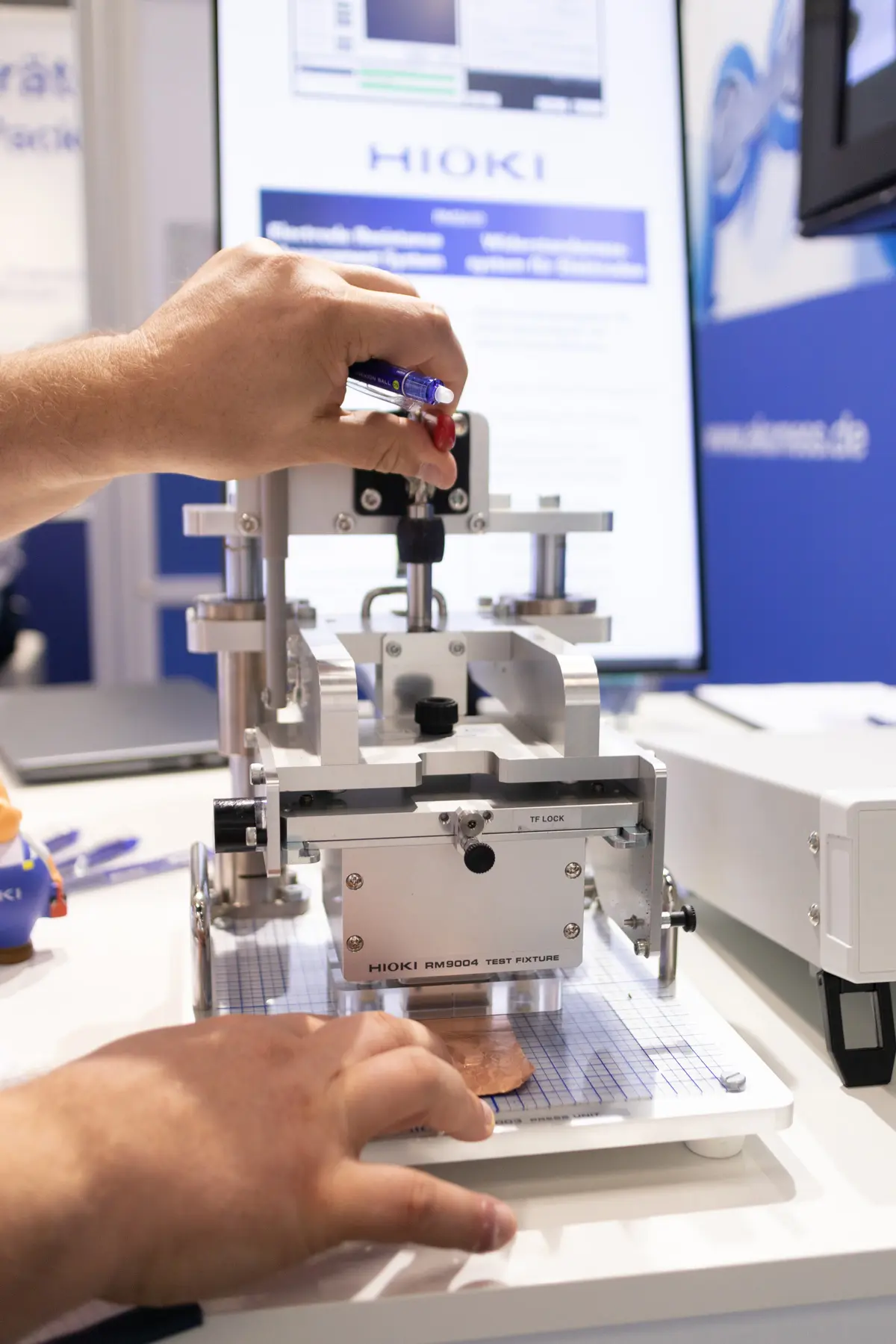 HIOKI RM2610 measurement system for lib battery electrode sheets