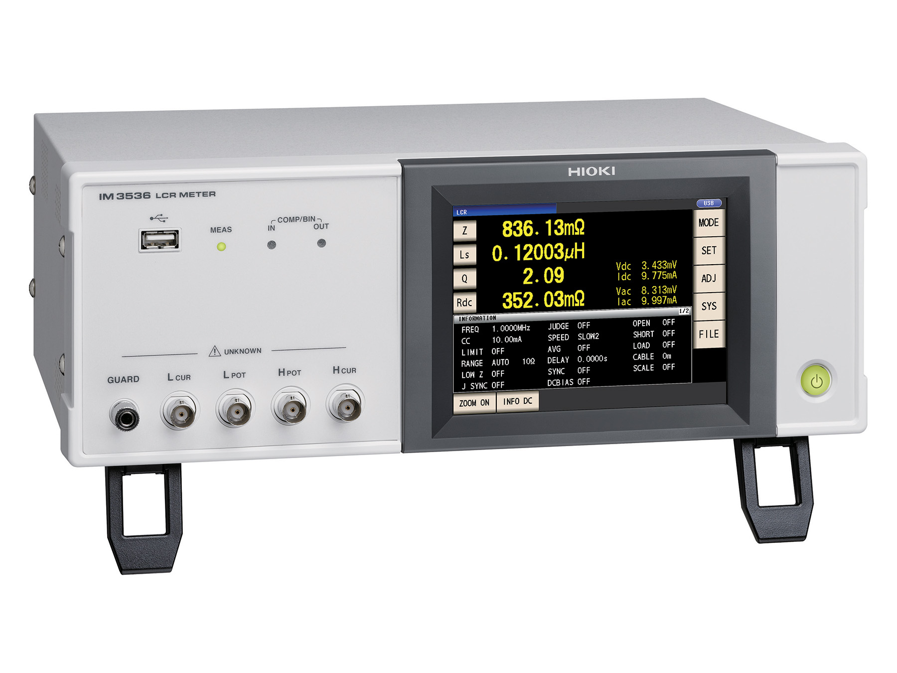 IM3536 - Benchtop LCR Meter, 4 Hz to 8 MHz
