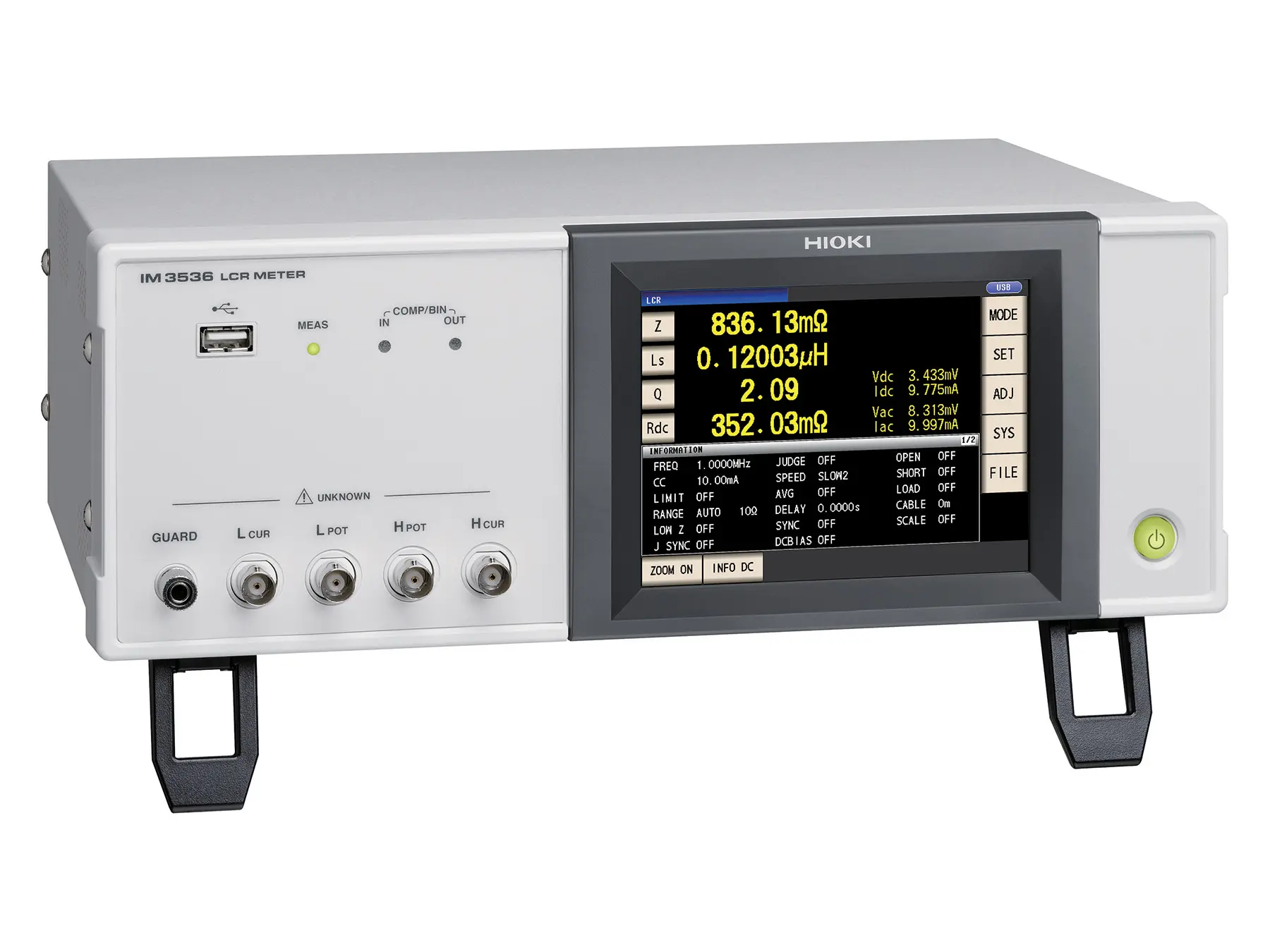 IM3536 - Benchtop LCR Meter, 4 Hz to 8 MHz