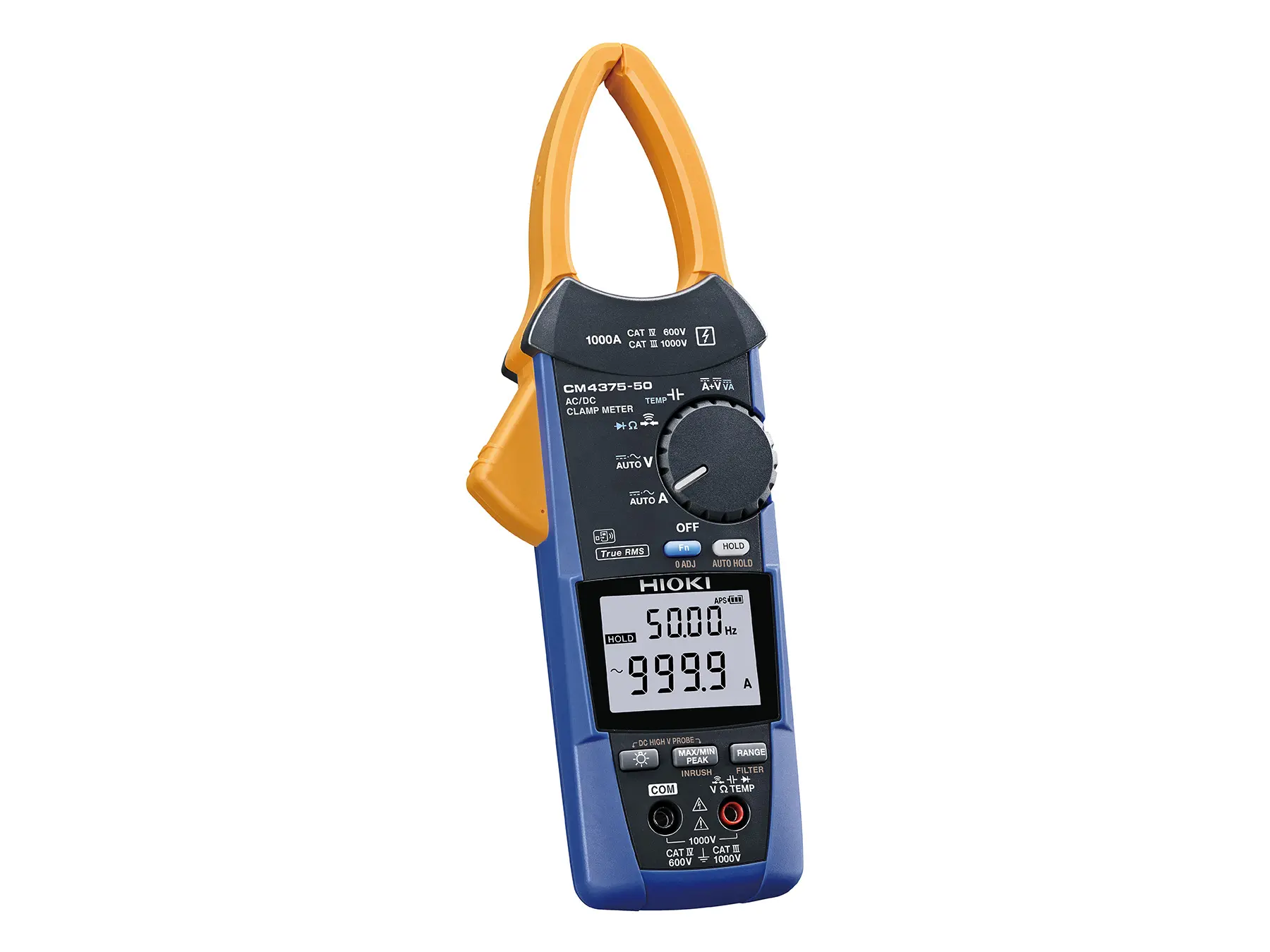 CM4375-50 - True RMS AC/DC Clamp Multimeter with 1000 A Range and Super Slim Jaws