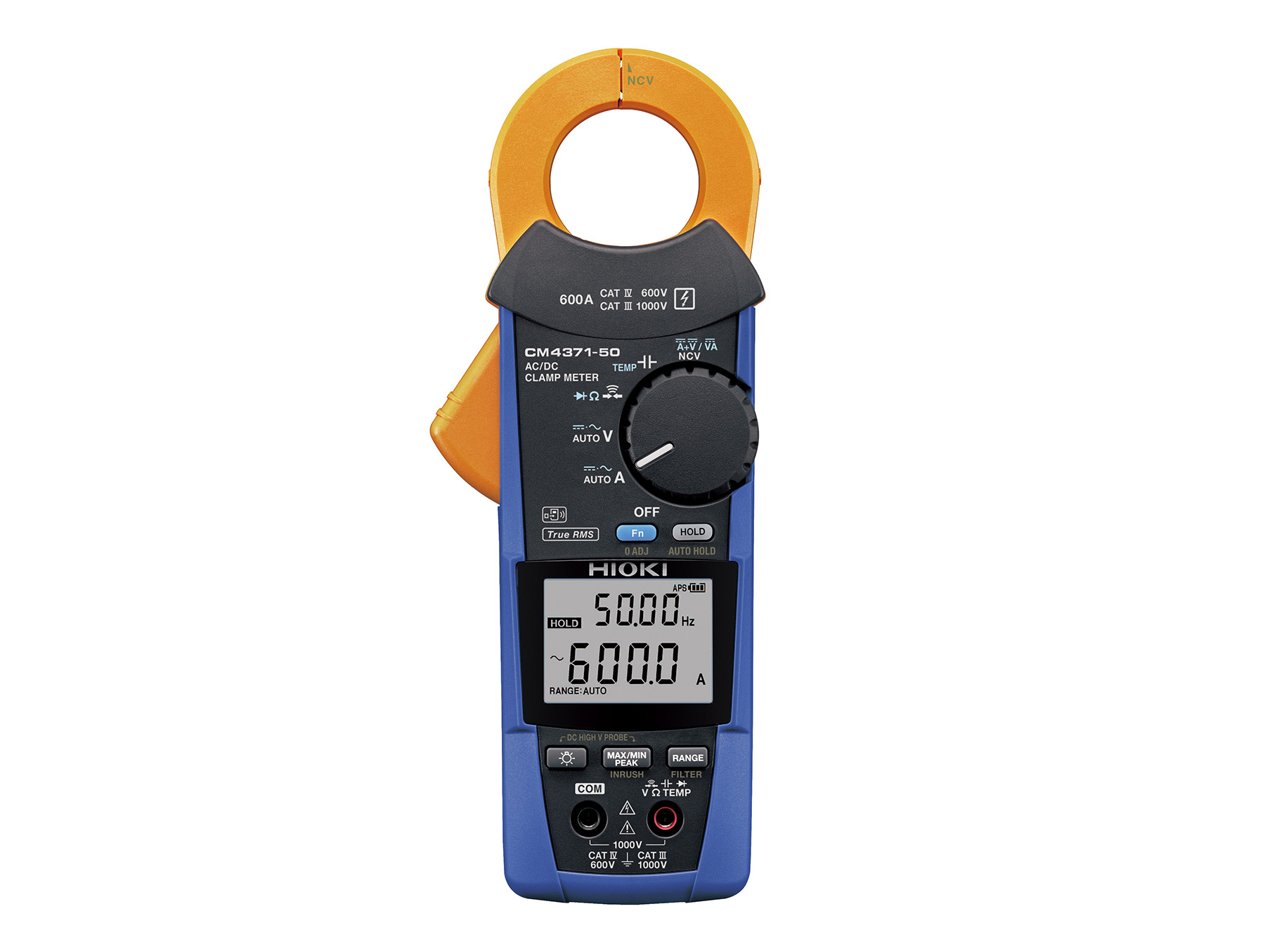 CM4371-50 - AC/DC True RMS Clamp Multimeter with 20 A and 600 A Current Ranges