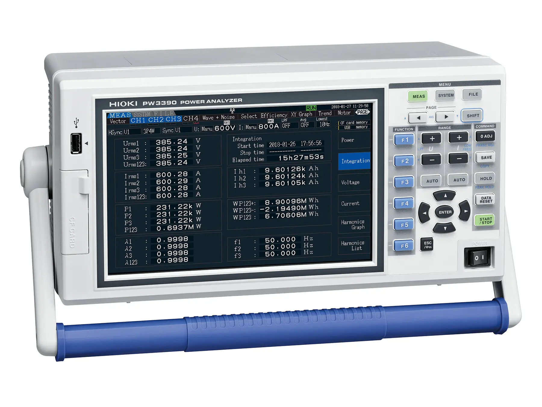 PW3390 - Portable 4-channel Power Analyzer