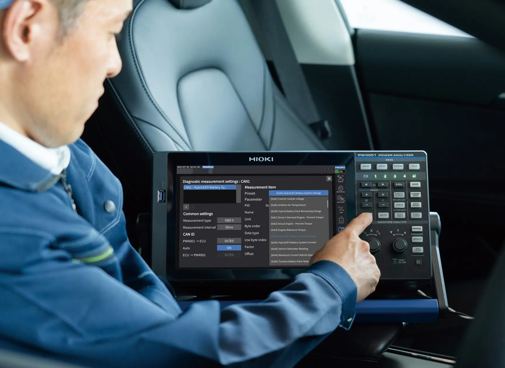 HIOKI-PW4001-4-channel-power-analyzer-CAN-CAN-FD-output-and-input-1798x1350